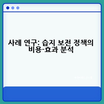사례 연구: 습지 보전 정책의 비용-효과 분석