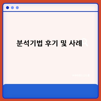 분석기법 후기 및 사례