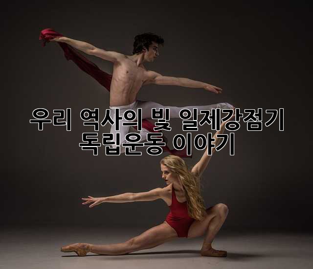 우리 역사의 빛: 일제강점기 독립운동 이야기