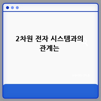 2차원 전자 시스템과의 관계는