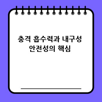충격 흡수력과 내구성 안전성의 핵심
