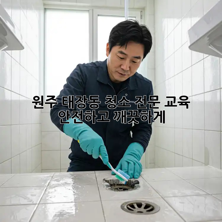 원주 태장동 청소 전문 교육: ✨안전하고 깨끗하게!✨
