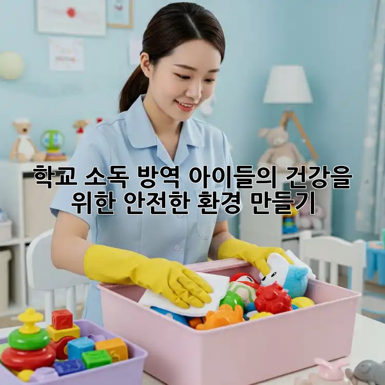 학교 소독 방역: 아이들의 건강을 위한 안전한 환경 만들기