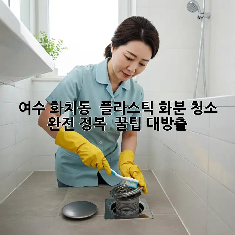 여수 화치동 🌱 플라스틱 화분 청소 완전 정복! ✨ 꿀팁 대방출