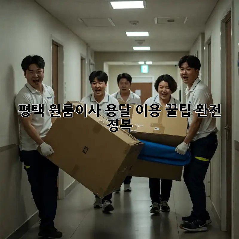평택 원룸이사, 용달 이용 꿀팁 완전 정복!