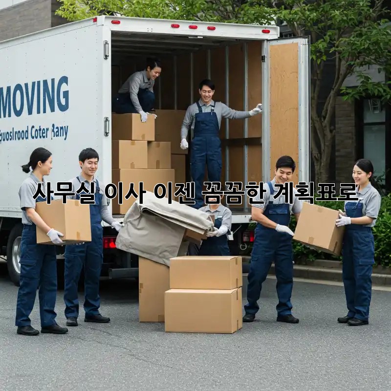 사무실 이사, 이젠 꼼꼼한 계획표로!