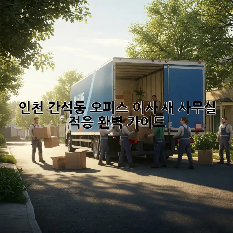 인천 간석동 오피스 이사, 새 사무실 적응 완벽 가이드!